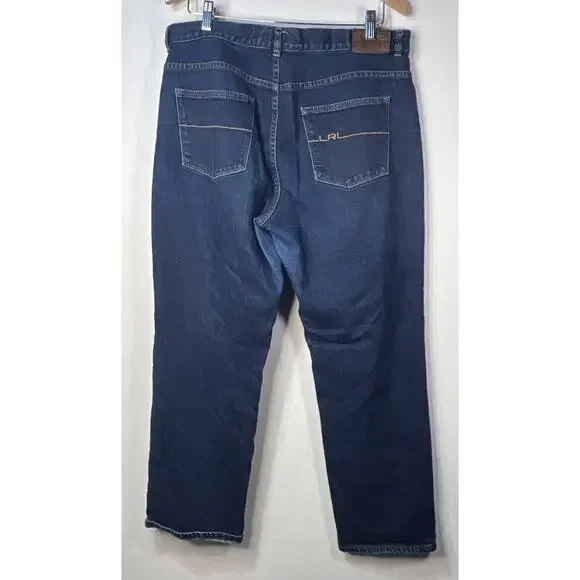 LRL Lauren Jeans Co Ralph Lauren Women's BLUE Jeans Size 14 - Picture 3 of 8